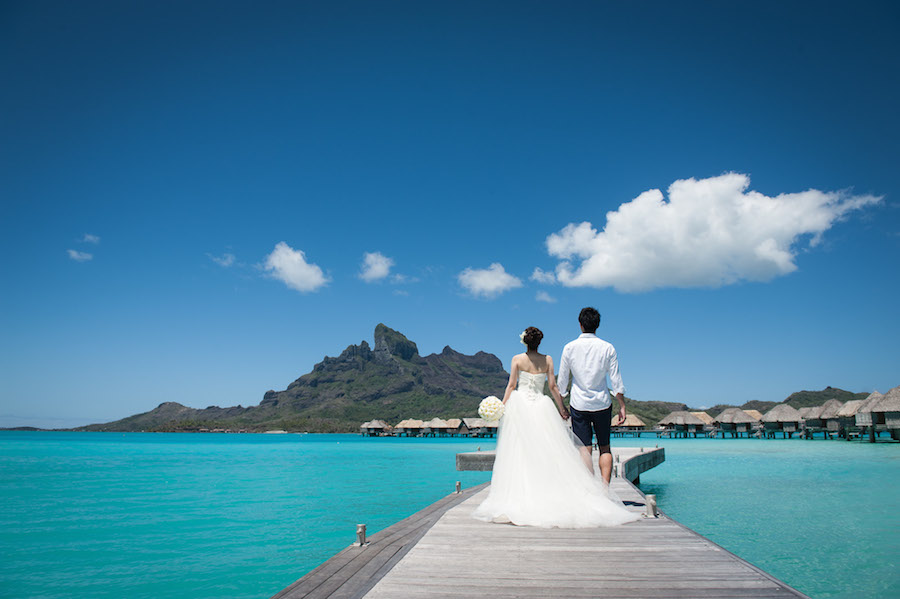 Bröllopsresa i Bora Bora